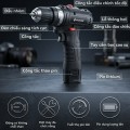 Máy khoan cầm tay 12V kèm hộp 24 phụ kiện và 2 pin BA1946