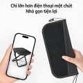 Ghế gấp ngoài trời dã ngoại, câu cá có dây đeo vai đa năng BA2007, Màu đen 