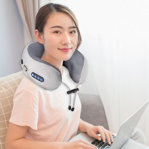 Gối massage cổ chữ U đệm êm ái thư giãn BA1890