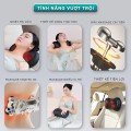 Gối massage nhiệt hồng ngoại 4 bi xoay chuyên sâu Kingtech BA1891