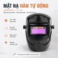 Mặt nạ hàn tự động đổi màu kính, bảo vệ mắt khi hàn BA2008