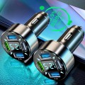 Tẩu sạc nhanh 4 cổng 66W PD Type-C QC3.1A thông minh cho xe hơi BA2020