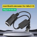 Cáp chuyển đổi USB 5V sang DC 12V tiện dụng cho ô tô BA1971