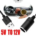 Cáp chuyển đổi USB 5V sang DC 12V tiện dụng cho ô tô BA1971