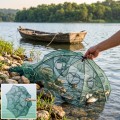 Lưới bắt cá bát quái dã ngoại tự bung hữu dụng N140, Loại 8 mắt lưới