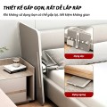Bàn laptop gấp gọn thông minh có ngăn kéo, ổ cắm USB BA2023, KT 60x40x40 cm