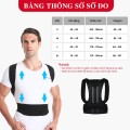 Đai chống gù lưng điều chỉnh dáng, chuyên dụng cho nam, nữ, Size M