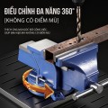 Ê tô cơ khí xoay 360 độ gang đúc chịu lực tốt BA2014, Phó vise 4 inch100mm