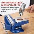 Ê tô cơ khí xoay 360 độ gang đúc chịu lực tốt BA2014, Phó vise 4 inch100mm