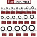 Hộp 225 chiếc gioăng cao su chữ O nitrile chống dầu dùng cho van kín khít BA2036