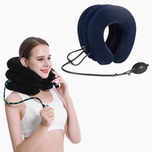 Gối hơi massage 3 tầng hỗ trợ kéo giãn đốt sống cổ hiệu quả BA1965