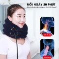 Gối hơi massage 3 tầng hỗ trợ kéo giãn đốt sống cổ hiệu quả BA1965