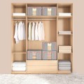 Hộp đựng quần áo khung thép gấp gọn chống nước BA2016, 24L Màu xám