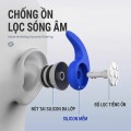 Nút bịt tai silicon chống ồn, chống nước thích hợp đi du lịch, đi bơi, dã ngoại BA2033