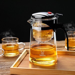 Ấm pha trà giữ nhiệt bằng thủy tinh, có lõi lọc tiện lợi BA1978