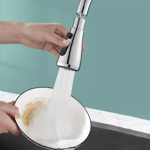 Đầu vòi nước tăng áp rửa bát xoay 360 độ 3 chế độ nước BA2037