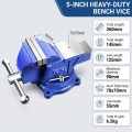 Ê tô cơ khí xoay 360 độ gang đúc chịu lực tốt BA2014, Phó vise 4 inch100mm