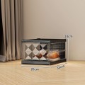 Combo 2 hộp đựng giày gấp gọn trong suốt tiết kiệm diện tích BA2049, Màu đen 