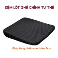 Đệm lót ghế ô tô tăng chiều cao hỗ trợ chỉnh tư thế ngồi chuẩn BA2045