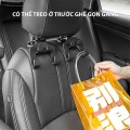 Combo 4 móc treo đồ đôi sau ghế xe hơi kiêm giá đỡ điện thoại đa năng BA2046